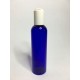 500ml Blue PET Boston Bottle with White Disc Top