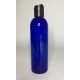 500ml Blue PET Boston Bottle with Black Disc Top