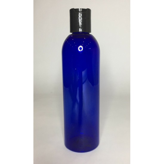 500ml Blue PET Boston Bottle with Black Disc Top