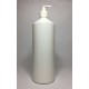 500ml white HDPE Swipe Bottle with White Lotion Pump