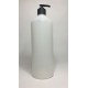 1000ml (1L) Natural HDPE Swipe Bottle with Black Lotion Pump 1000ml (1L) Natural HDPE Swipe Bottle with Black Lotion Pump