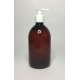 250ml Amber PET Sirop Bottle with White Lotion Pump 250ml Amber PET Sirop Bottle with White Lotion Pump