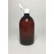 250ml Amber PET Sirop Bottle with White Flip Top Cap 250ml Amber PET Sirop Bottle with White Flip Top Cap