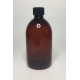 250ml Amber PET Sirop Bottle with Black Cap
