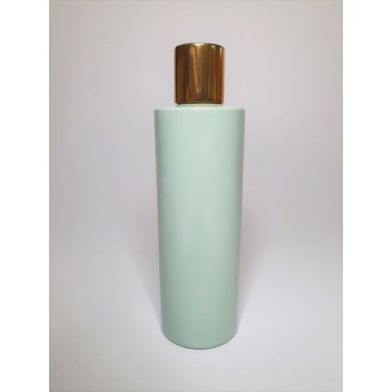 500ml Sage Green Bottles With Shiny Gold Disc Top