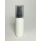 50ml White Cylinder Overcap Bottle With Black Cream Pump