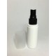 50ml White HDPE Cylinder Overcap With Black Atomiser