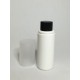 100ml White Cylinder Overcap Bottle With Black Cap