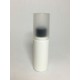 50ml White HDPE Cylinder Overcap With Black Cap 50ml White HDPE Cylinder Overcap With Black Cap