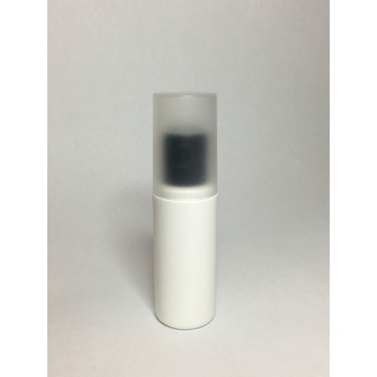 50ml White HDPE Cylinder Overcap With Black Flip Top