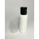 100ml White HDPE Cylinder Overcap With Black Flip Top