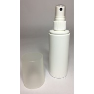 50ml White HDPE Cylinder Overcap With White Atomiser