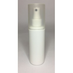 50ml White HDPE Cylinder Overcap With White Atomiser