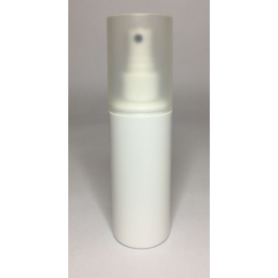 50ml White HDPE Cylinder Overcap With White Atomiser