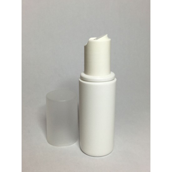 50ml White HDPE Cylinder Overcap With White Disc Top 50ml White HDPE Cylinder Overcap With White Disc Top