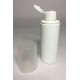 50ml White HDPE Cylinder Overcap With White Flip Top 50ml White HDPE Cylinder Overcap With White Flip Top