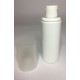 100ml White Cylinder Overcap Bottle With White Flip Top 100ml White Cylinder Overcap Bottle With White Flip Top