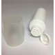 50ml White HDPE Cylinder Overcap With White Flip Top