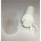 100ml White Cylinder Overcap Bottle With White Flip Top